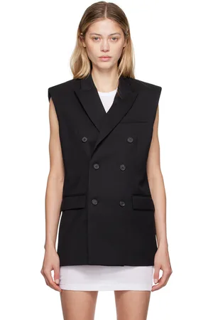 WARDROBE.NYC Black Double-Breasted Vest