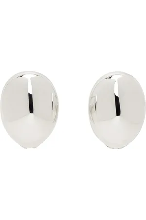 Bottega Veneta Silver Hoop Earrings