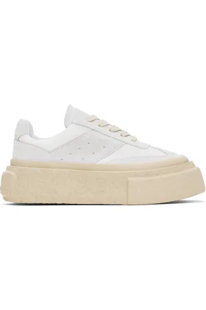 Maison Margiela White & Gray Crosta London & Mesh Sneakers