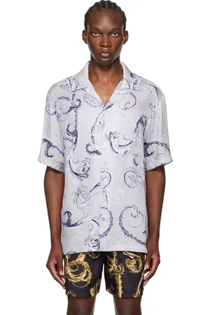 VERSACE Gray Printed Shirt