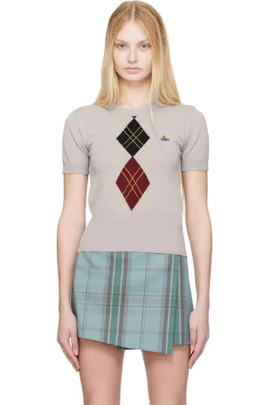 Vivienne Westwood Taupe Argyle Sweater