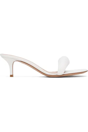 Gianvito Rossi White Bijoux 55 Mules