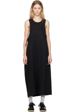 Y-3 Black Drawstring Midi Dress