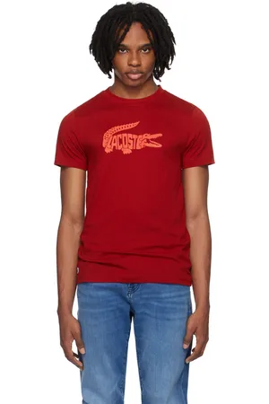 Lacoste Red Croc Print T-Shirt