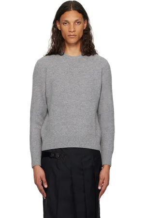 Thom Browne Gray Virgin Wool Sweater