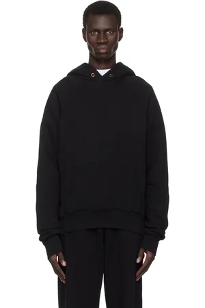 Les Tien Black Classic Raglan Hoodie