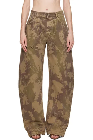 The Attico Khaki Effie Jeans
