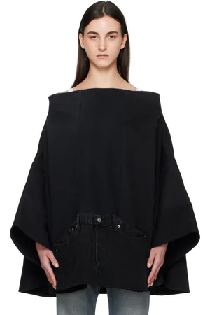 BLESS Black Nº73 Sweaterponcho Vintage Denim Jacket