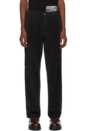 Maharishi Black Hemp Cord Carpenter Trousers
