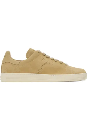 Tom Ford Beige Suede Warwick Sneakers