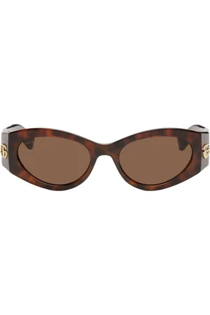 Gucci Brown Cat-Eye Sunglasses