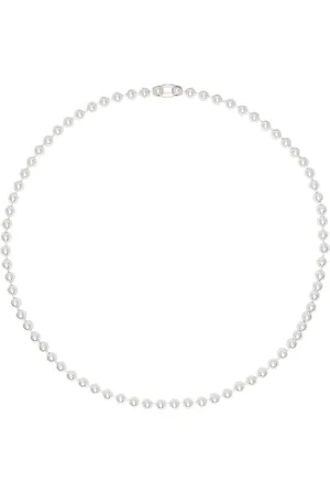 Martine Ali Silver Oli Ball Chain Necklace