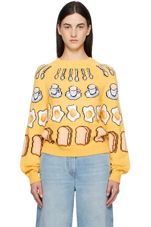 Moschino Yellow Colazione Sweater
