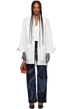 DRIES VAN NOTEN White Oversized Midi Dress