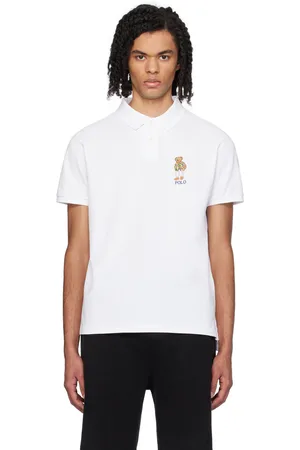 Ralph Lauren White Beach Club Bear Polo