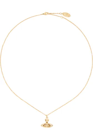 Vivienne Westwood Gold Pina Small Bas Relief Pendant Necklace