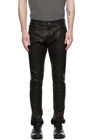 JOHN ELLIOTT Black Cast 2 Leather Pants