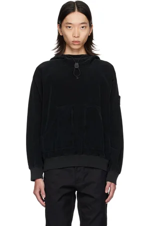 Stone Island Black Loose-Fit Hoodie
