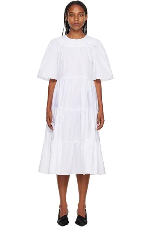 ROSETTA GETTY White Ruffle Maxi Dress