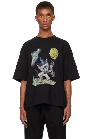 We11 Done Black Monster Pony T-shirt