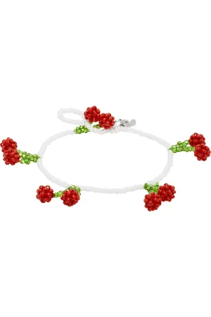 PURA UTZ White & Red Cherry Bracelet