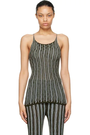 Isa Boulder SSENSE Exclusive Green & Blue Cactus Camisole
