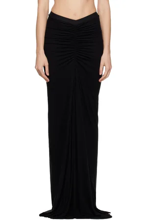 Rick Owens Black Porterville Poppy Maxi Skirt