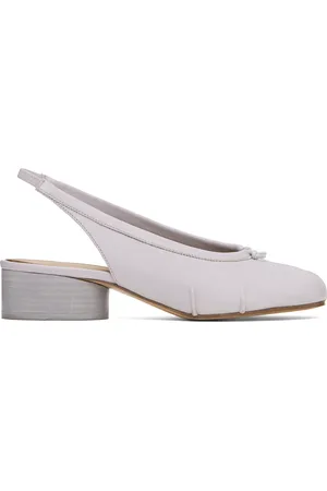 Maison Margiela Purple Tabi New Ballerina Slingback Heels