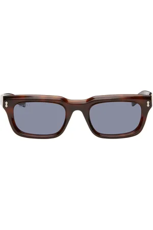 Gucci Brown Rectangular Sunglasses
