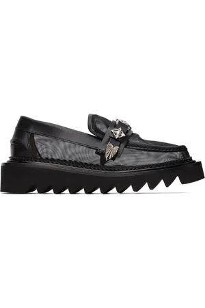 TOGA PULLA Black Semi-Sheer Loafers