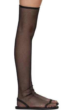 The Row Black Flat Sock Boots