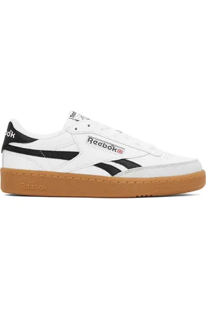 Reebok White & Black Club C Revenge Vintage Sneakers