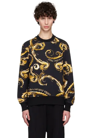 VERSACE Black & Gold Chromo Couture Sweatshirt