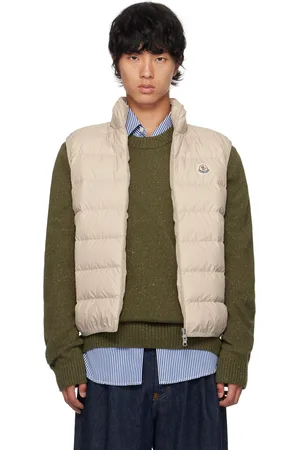Moncler Beige Contrin Down Vest