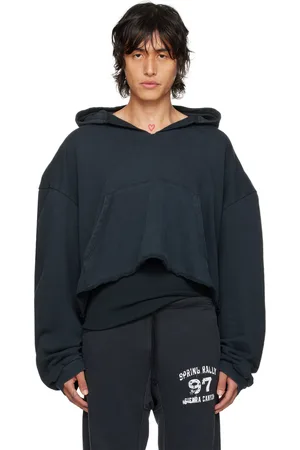 GREG ROSS SSENSE Exclusive Black V-Neck Hoodie