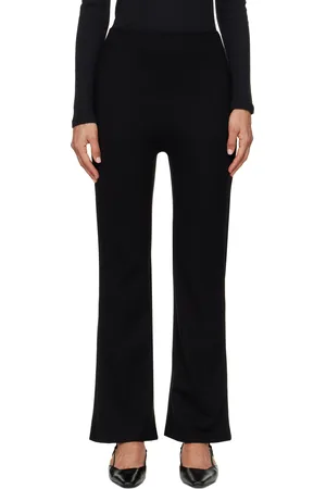 Leset Black Rio High Waist Flare Trousers