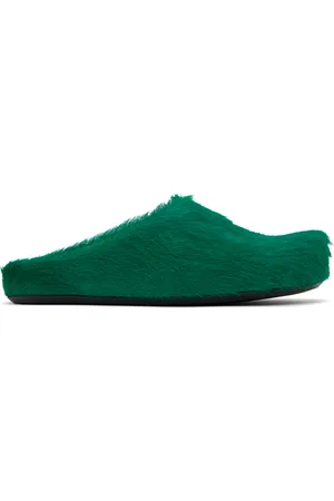 Marni Green Fussbett Sabot Slip-on Loafers
