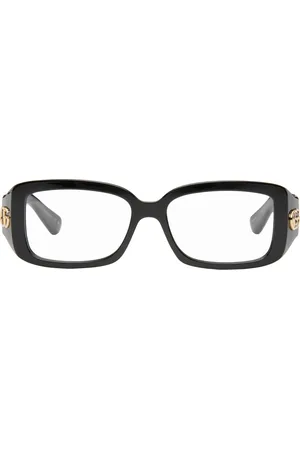 Gucci Black Rectangular Glasses