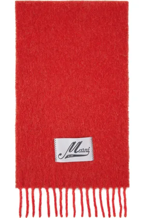 Marni Red Alpaca Scarf