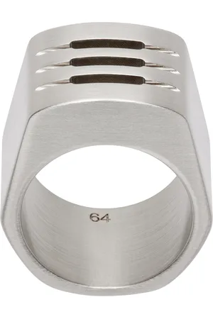 Rick Owens Silver Porterville Thumb Grill Ring