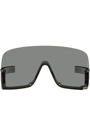 Gucci Gray Shield Sunglasses