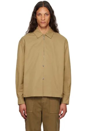 LE 17 SEPTEMBRE Beige Zip & Button Shirt