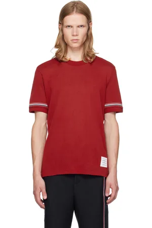 Thom Browne Red Striped T-Shirt