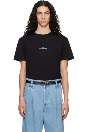 Maison Margiela Black Distorted Logo T-Shirt