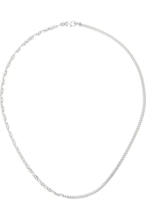 TOM WOOD Silver Rue Chain Necklace