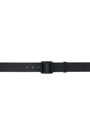 STUDIO NICHOLSON Black Leather Belt