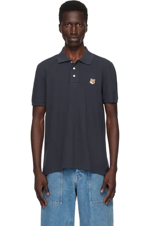 Maison Kitsuné Navy Fox Head Polo