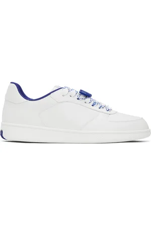 Burberry White Leather Terrace Sneakers