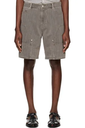 SYSTEM Gray Colored Denim Shorts