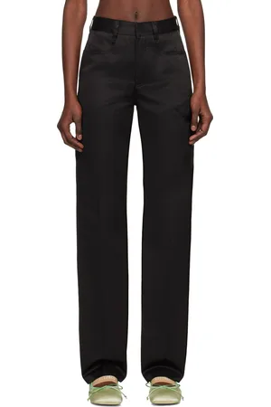 Maison Margiela Black Embroidered Trousers